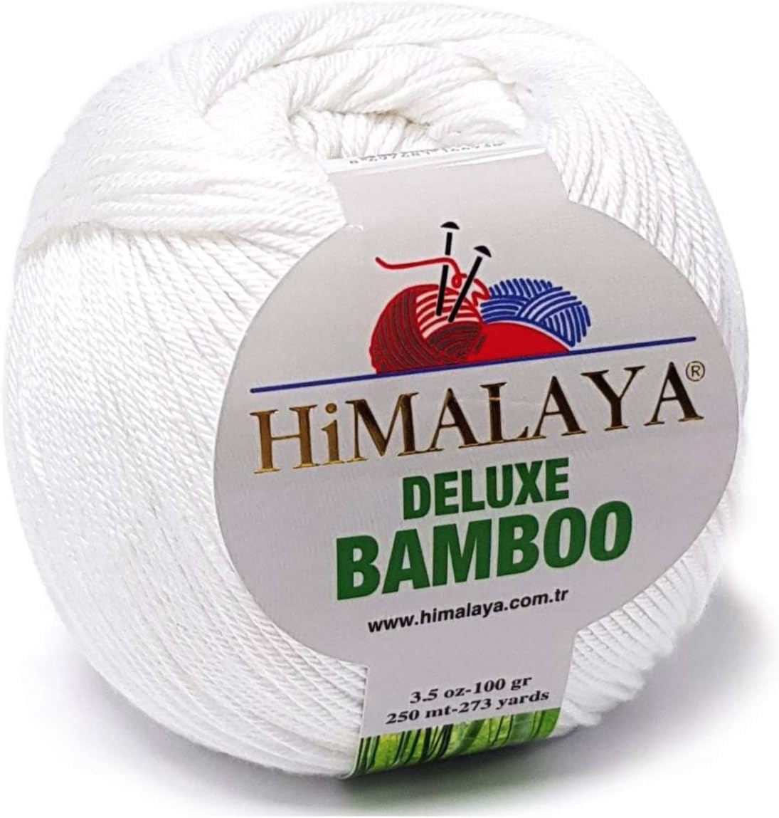 60% Bamboo 40% Cotton Himalaya Deluxe Bamboo DK & Light Worsted 8 Ply Turkish Yarn Lot of 4 Skein/Ball 400 gr Color (1)