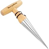Berry&amp;Bird Hand Dibber &ndash; Precision Wood Handle Seed Dibber Garden Tool | Seed Planting Tool for Planting Seeds &amp; Bulbs with 6'' Measuring Scale, Hole Punch Dibbler Tool Bulb Planter for Planting