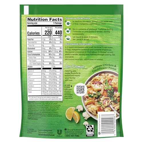 KNORR PASTA SIDES CHICKEN FETTUCCINE FOR DELICIOUS QUICK PASTA SIDE DISHES 4.3 OZ