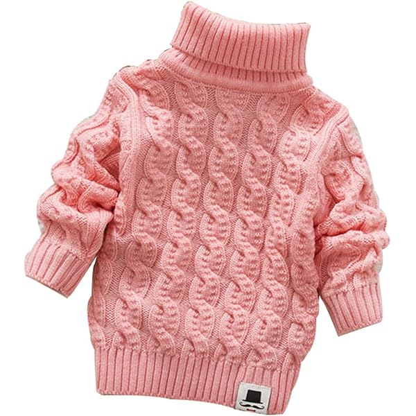 Pull Bébé Col Roulé - 90% Coton, Doux Et Chaud - Taille 12-18 Mois - Couleur Café