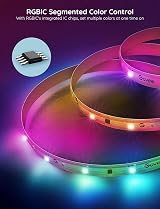 Govee RGBIC LED Strip Light 5m WiFi Alexa Google Assistant Music Sync view 3