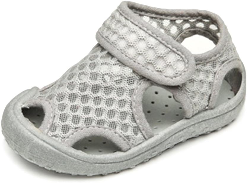 YOHA Boys Girls Breathable Mesh Water Shoes Soft Rubber Sole Toddler Sneaker Kids Slip-on Beach Shoes