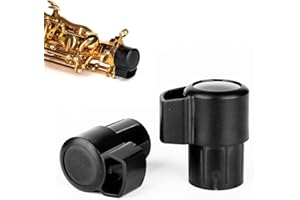 CCeCCe 2 Pack Alto Saxophone End Cap Plug Plastic Sax Plugs Caps Cover Bent Neck Key Protector Replacement Parts Universal for Soprano Saxophones Musical Instrument Accessories