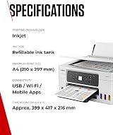 Canon MAXIFY GX3050 Printer 3-in-One Wireless MegaTank Inkjet Printer view 6