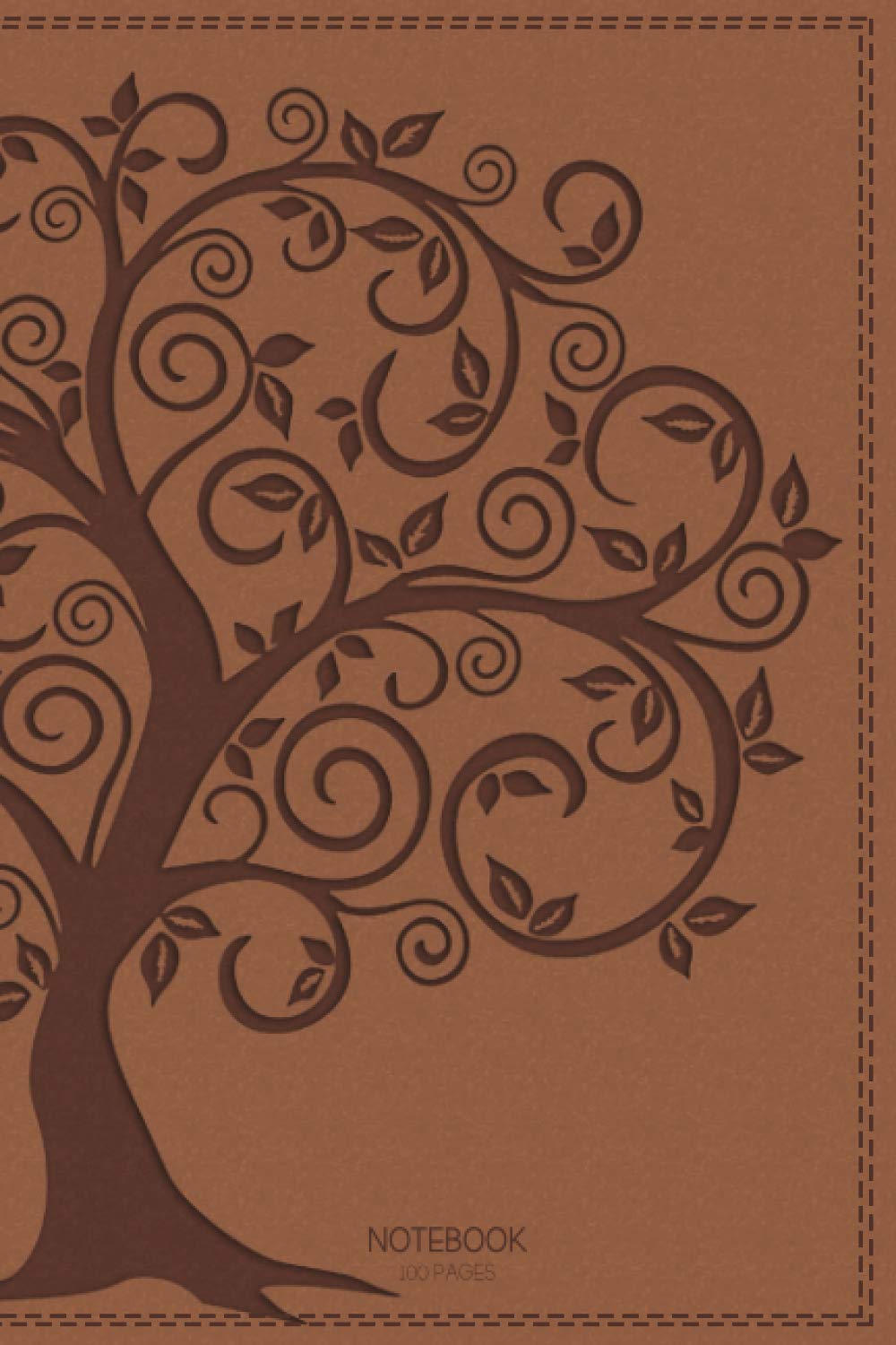 Tree of Life Lined Journal / Lined Notebook 6x9 inches: Lined Journal Lined Notebook, Color:Brown