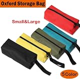 POWERTOOL Oxford Canvas Tool Pouch Organizer Bag - Red Small Screwdriver Wrench view 7