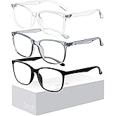 Oilway Blue-Light Blocking Glasses for Women Men - 3Pack Computer Reading/Gaming/TV/Phones Glasses Anti Eyestrain & UV Glare