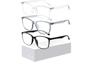 Oilway Blue-Light Blocking Glasses for Women Men - 3Pack Computer Reading/Gaming/TV/Phones Glasses Anti Eyestrain & UV Glare