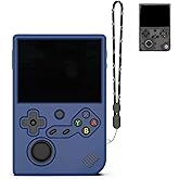 FIOPAZ for RG40XXV Silicone Protective Case, Soft Case for Anbernic RG 40XXV only, RG 40XX V Retro Handheld Game Console Accessories, Anti-Scratch Washable Silicone Case with Lanyard (Blue)