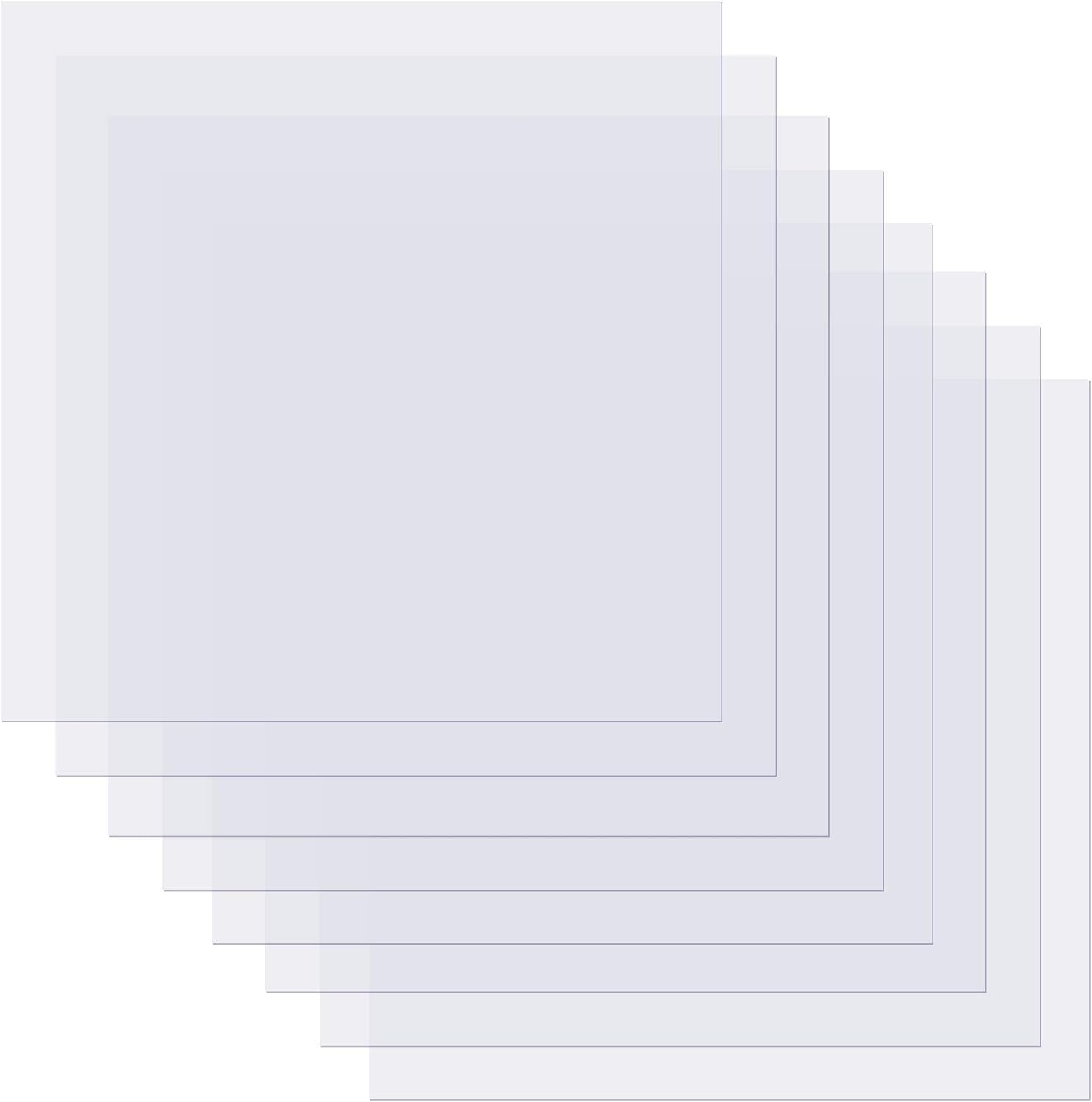 Belerry [20 Pcs] 4 mil Blank Stencil Material Mylar Template Sheets Perfect for Use with Cricut and Silhouette Machines, 12 x 12 inches