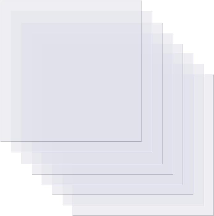 Belerry [20 Pcs] 4 mil Blank Stencil Material Mylar Template Sheets Perfect for Use with Cricut and Silhouette Machines, 12 x 12 inches