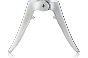 Innovine Champagne Cork Puller, Dual-Lever Grip with Spring Hinge, Durable Zinc Alloy Construction, Effortless Sparkling Wine