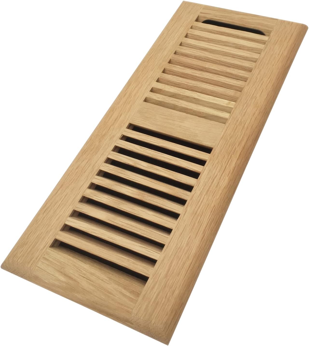 Registers, Grilles & Vents - Homewell Red Oak Wood Floor Register, Drop in Vent with Damper, 4x12 Inch, Unfinished