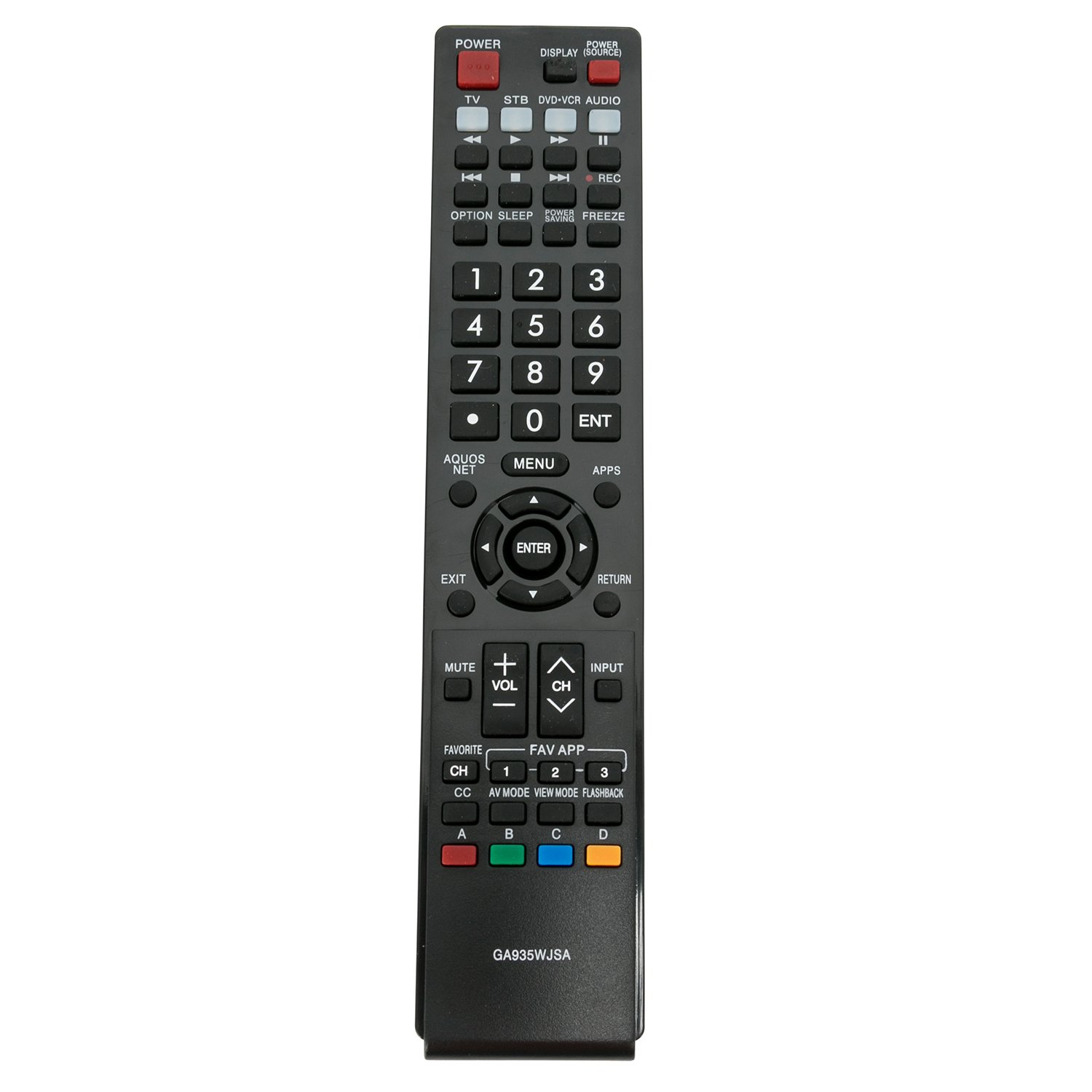 GA935WJSA Replacement Remote Control fit for Sharp AQUOS TV LC-70LE734U LC-40LE830U  LC40LE830UN LC46LE830UN LC52LE830UN LC60LE830UN LC-46LE830U LC-52LE830U ...