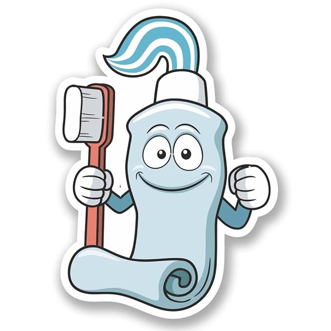 2 x 25cm/250 mm La pasta de dientes y el cepillo de dientes ...