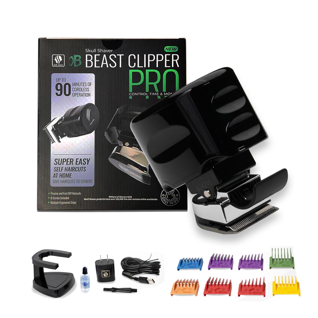 Skull Shaver Beast Clipper Pro - Precision DIY Haircuts, Gift Idea for Christmas