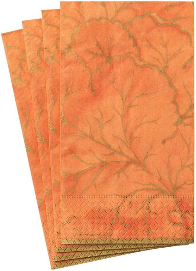 Caspari Gilded Majolica Paper Guest Towel Napkins in