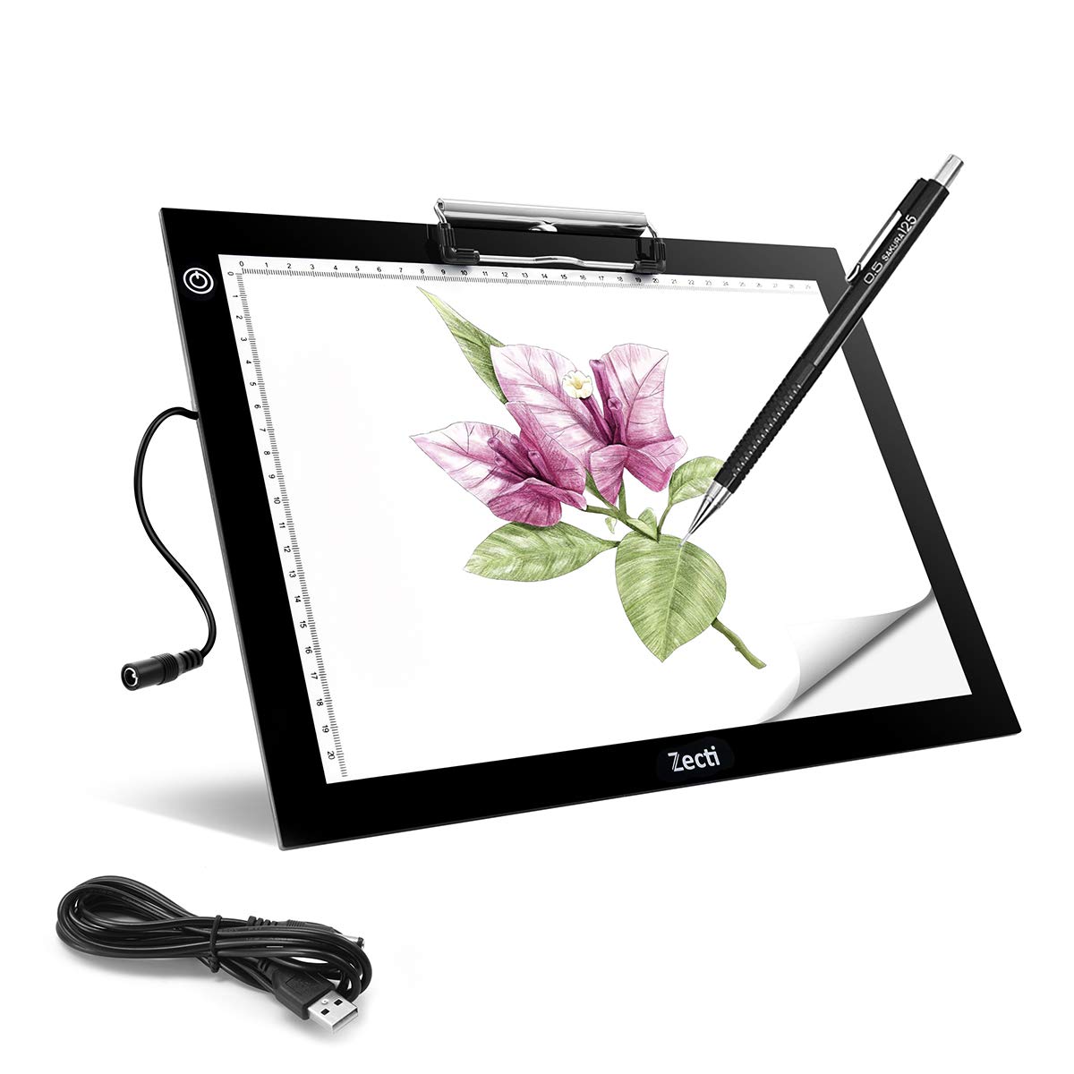 Buy Zecti LED Copy Board A4, Tracing Light Box 4mm Super Thin with 6