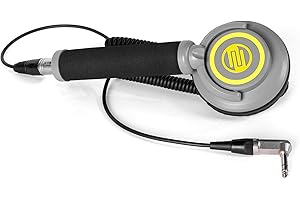Reloop RHP-10 Mono Neon Professional Single-Ear DJ Headphones – 50mm Neodymium Driver, Swivel Ear Cup, XLR Lock Cable, 6.3mm 