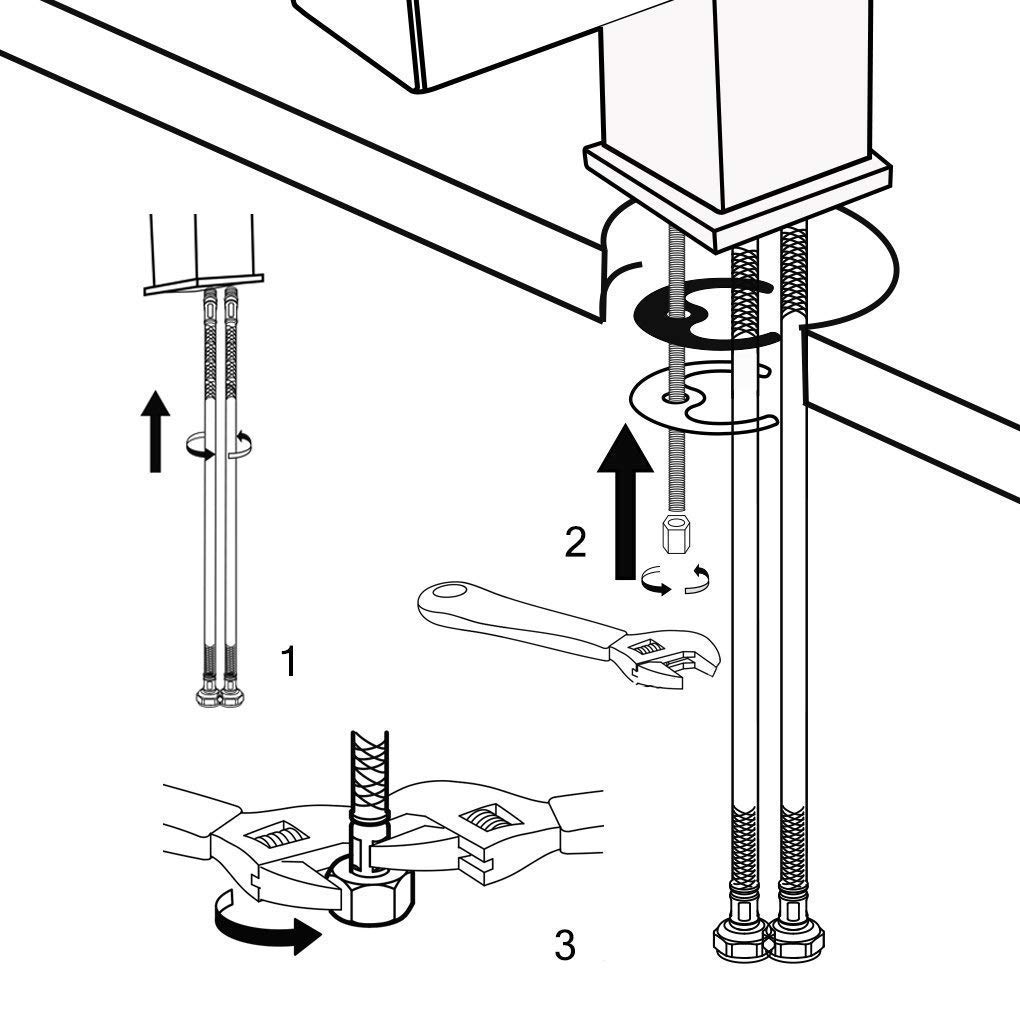 Derpras LED Wasserhahn Bad Waschtischarmatur Wasserhahn Wasserfall mit
