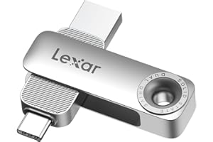 Lexar D50E 256GB Solid State Dual Drive, USB Flash Drive Up to 400MB/s Read, 360MB/s Write High-Performance, USB-C & USB-A Po