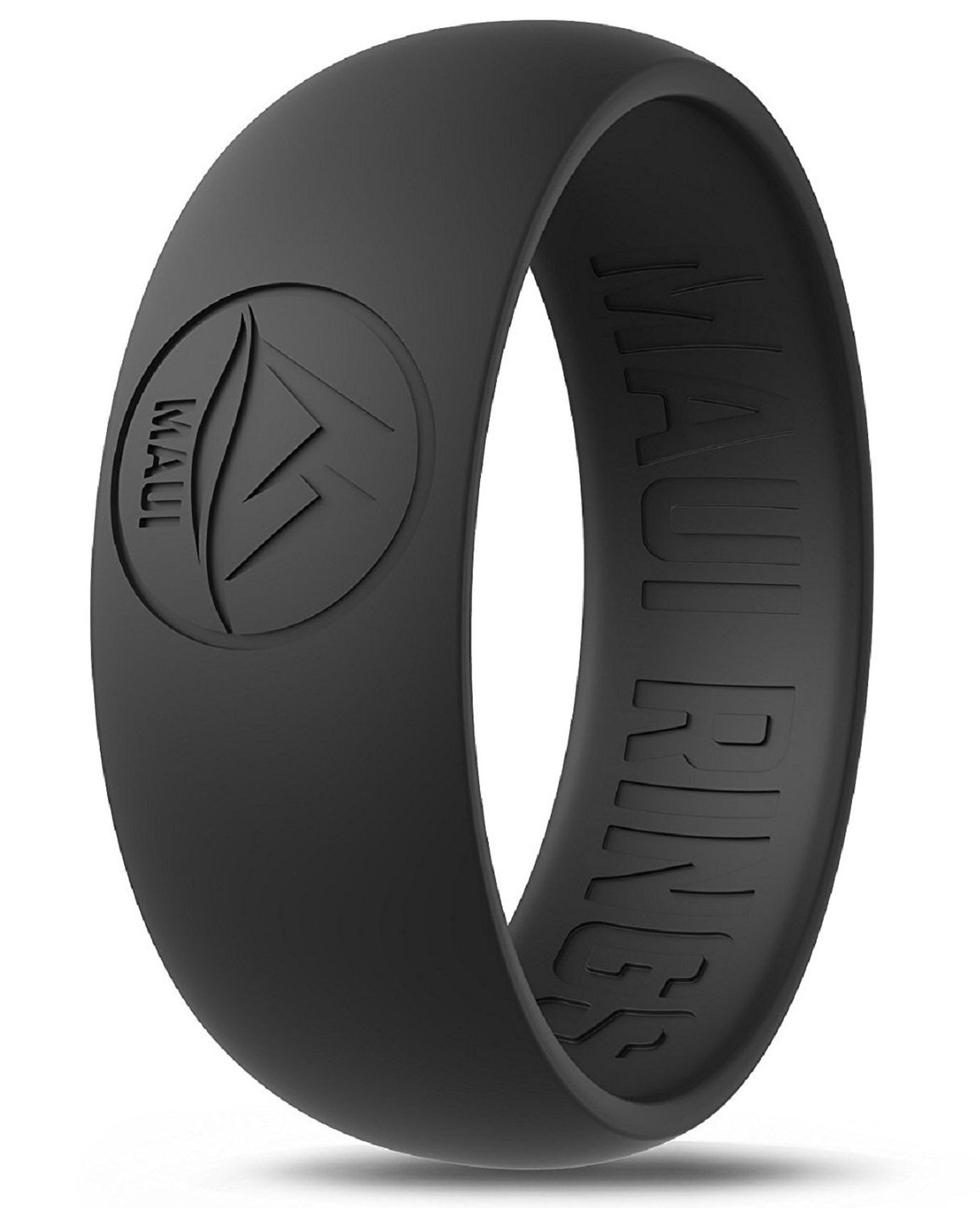 Silicone Wedding Ring by MAUI RINGS 4 PACK Ring Engagement Rings for Men Wedding Band Mens Ring Rubber Bands Mens Rings Surf Fitness Exercise Gym Crossfit Training Sport Running Yoga [ SIZE 10 ]