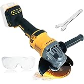 Rueqior Cordless Angle Grinder for DEWALT 20V MAX Battery, 10000 RPM Brushless Grinder 4-1/2", 3 Variable Speed for Cutting, 
