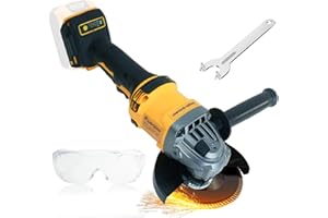 Rueqior Cordless Angle Grinder Compatible with DEWALT 20V Battery, 10000 RPM Brushless Grinder 4-1/2", 3 Variable Speed for C