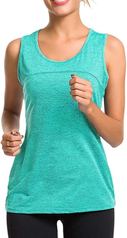 Amazon Co Jp スポーツウェア スポーツ Tシャツ ヨガウェア トレーニングウェア ランニングウェア ジム フィットネス トップス レディース ノンスリーブ タンクトップ グリーン Xxl 家電 カメラ