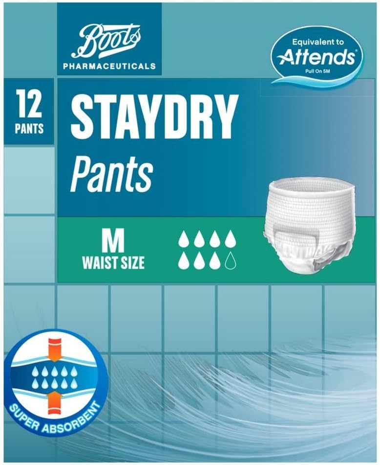 Boots Pharmaceuticals Staydry Pants Medium 12 pack Amazon.co.uk