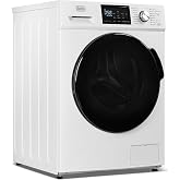 BLACK+DECKER Front Load Washer, 2.7 Cu. Ft. Compact Washing Machine with LED Display &amp; 16 Cycles
