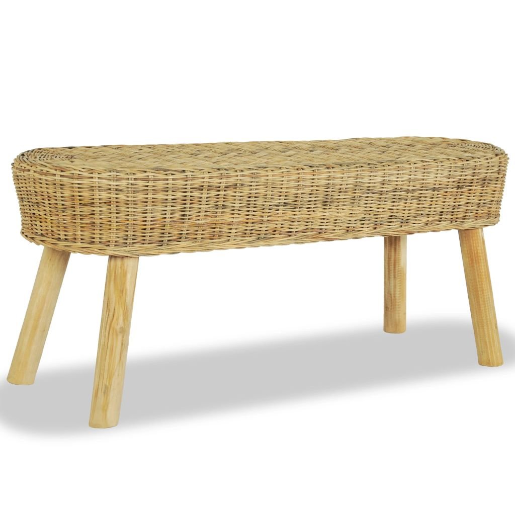 vidaXL Panca con Scarpiera 94x20x38 cm in Legno Massello di Noce