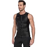 KMT Wetsuit Vest Men, Sleeveless Wetsuits Upgrade CR Neoprene 2mm Wet Suit for Water Sports Kayaking Swimming Surfing Snorkeling Diving