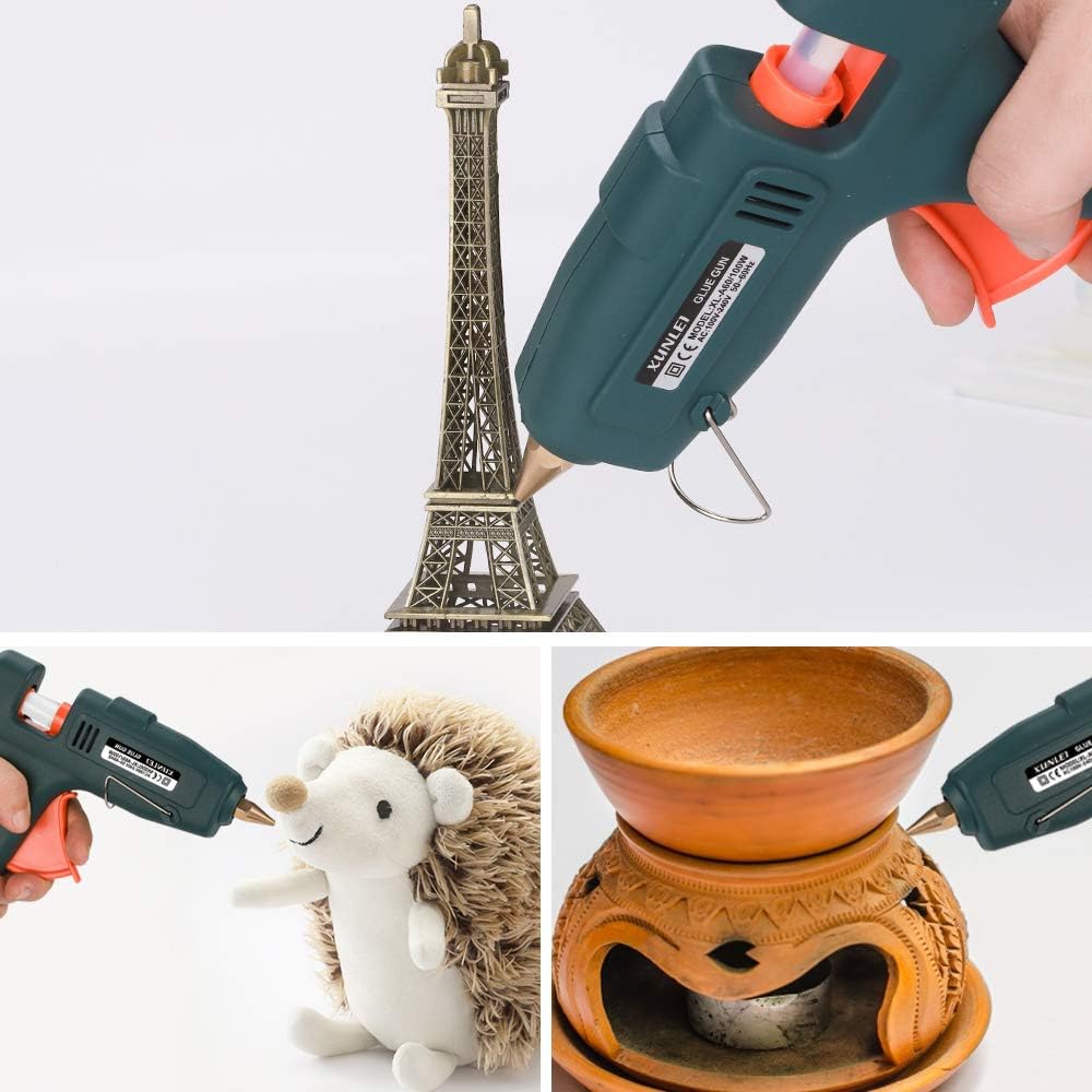 Hot Glue Gun, Powerful 60/100W Glue Gun Kit with 20PCS Glue Sticks, Perfect for DIY Project, Quick Repair, Arts and Crafts