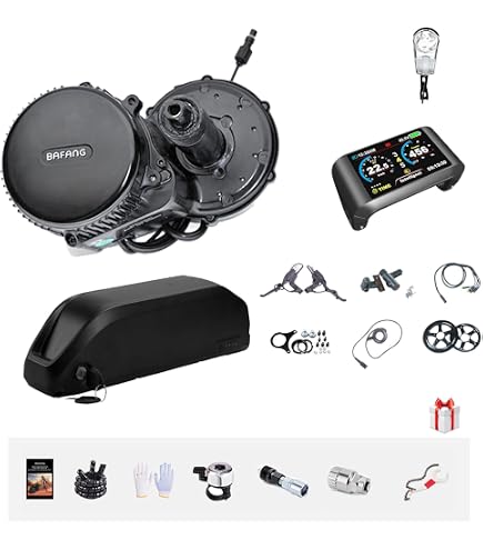 BAFANG BBSHD 48V/52V 500W 750W 1000W Mid Drive Kit with Battery Optional BBS01 BBS02 8FUN DIY Conversion Kit with LCD Display & Chainring Mountain Bike, Road Bike : Sports &