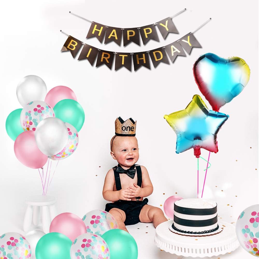 Napravi Rs Decorations Decorations Et Accessoires De Fete Pour Enfants 10 Latex Ballon Blanc 4 Ballons Chiffre Etoile Et Coeur Rose Bleu 30 Latex Ballon Geeric 60 Pieces Ballons De Baudruche Ballons