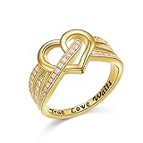 DAOCHONG 18K Gold Plated 925 Sterling Silver Rings