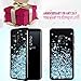Caka Galaxy S9 Case, Galaxy S9 Glitter Case Starry Night Series Luxury Fashion Bling Flowing Liquid Floating Sparkle Glitter Girly Soft TPU Case for Samsung Galaxy S9 (Blue)