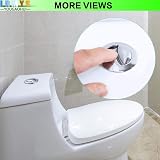 LRMYS 38mm Round Dual Push Toilet Button Chrome Silver Replacement view 6