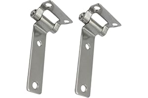 Pair of Stainless Steel 304 T-Shape Door Hatch Hinge L 5.3 in（135mm） for Container Vans Caravans Polish Marine Boat Hardware 