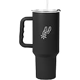 FANMATS NBA 40 oz Stainless Steel Handled Tumbler – Durable Powder Coat Finish - Fits Most Cup Holders, Vaccum Insulated, Officially Licensed NBA Cup - Comes With Straw