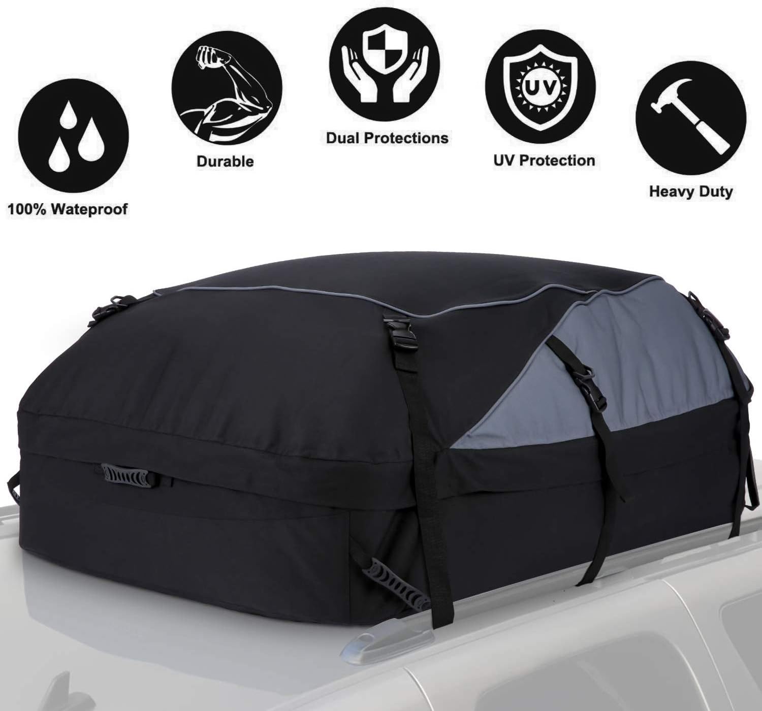 20 Cubic Feet Thickened Car Cargo Roof Bag Waterproof