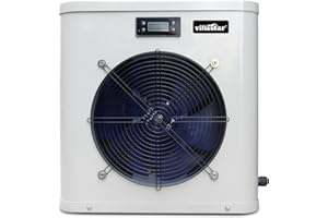 villastar Above Ground Pool Heater 16000 BTU 120V for 15-24 Foot Pools, Pool Heater, Pool Heat Pump 16000 BTU/hr, Up to 5000 gallons, 110V Pool Heater Above Ground YC-005-7