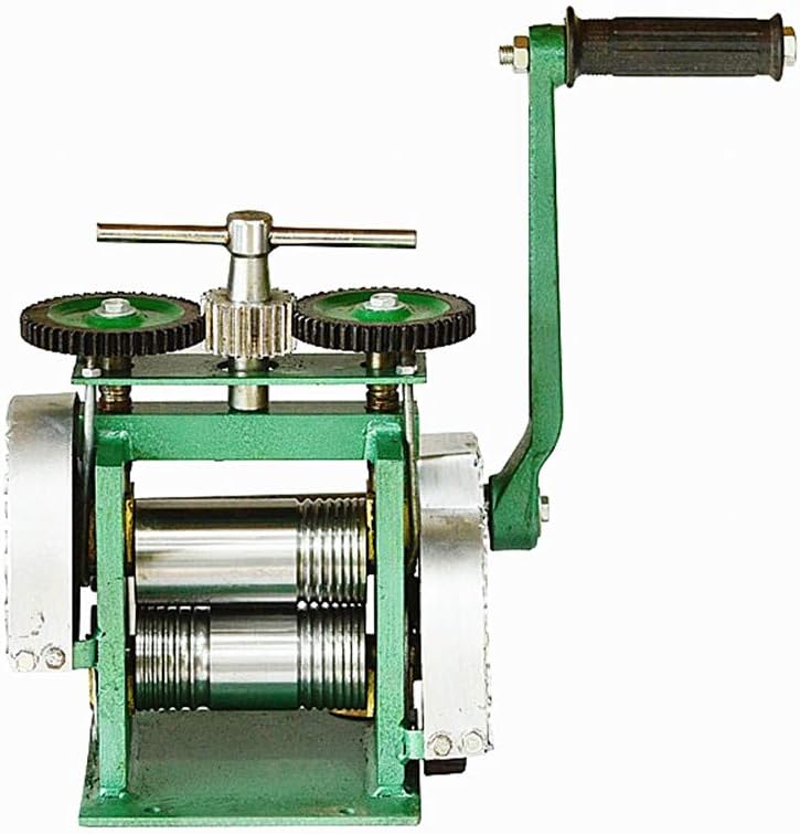 Manual Combination Rolling Mills Machine with Flat Square and Half Round Sheet Stock Jewelry Hardware Tools Hand Press Tablets/Pressing Line Dual-use 35MM