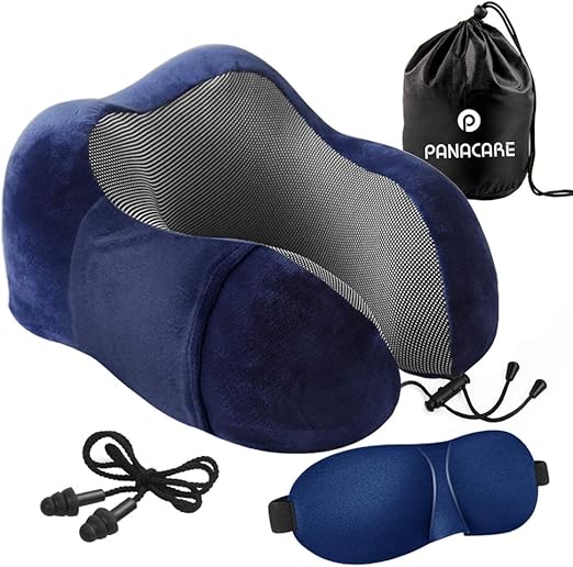 Amazon Com Travel Pillow Panacare Neck Pillow With Ergonomic