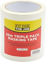 Fit For The Job Masking Tape Triple Pack 3x Rolls 19mm 25m Painting Decorating view 2