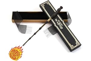 ZHAWAXI Magic Wand Toys Halloween Incendio Wands Cosplay Costume Accessories for Christmas Birthday Party Gift (Herm)