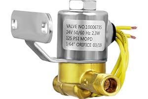FUNMIT 4040 Humidifier Solenoid Valve Replacement for Aprilaire Whole House 400, 500, 550, 558, 560, 568, 560A, 600, 700, 760A, 768, Replaces A2012-S118 B2035-S2 B2035-S5 B2035-S54, 24V 2.3W 60 HZ, Yellow