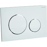 Geberit G115882KJ1 Sigma 20 Dual Flush 1.6 / .8 GPF Actuator Plate White/Polished Chrome