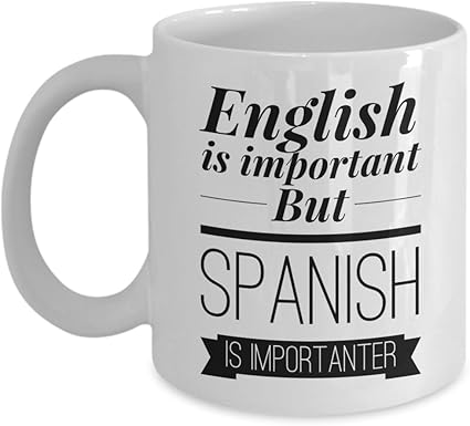 Amazon スペイン語先生マグ 面白いユニークなギフト コーヒーやティーカップ クロバー グラス タンブラー